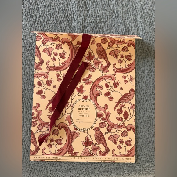 NWT SezanePio Scarf - Sezane x Antoinette Poisson Blue Birds Print - Picture 7 of 7